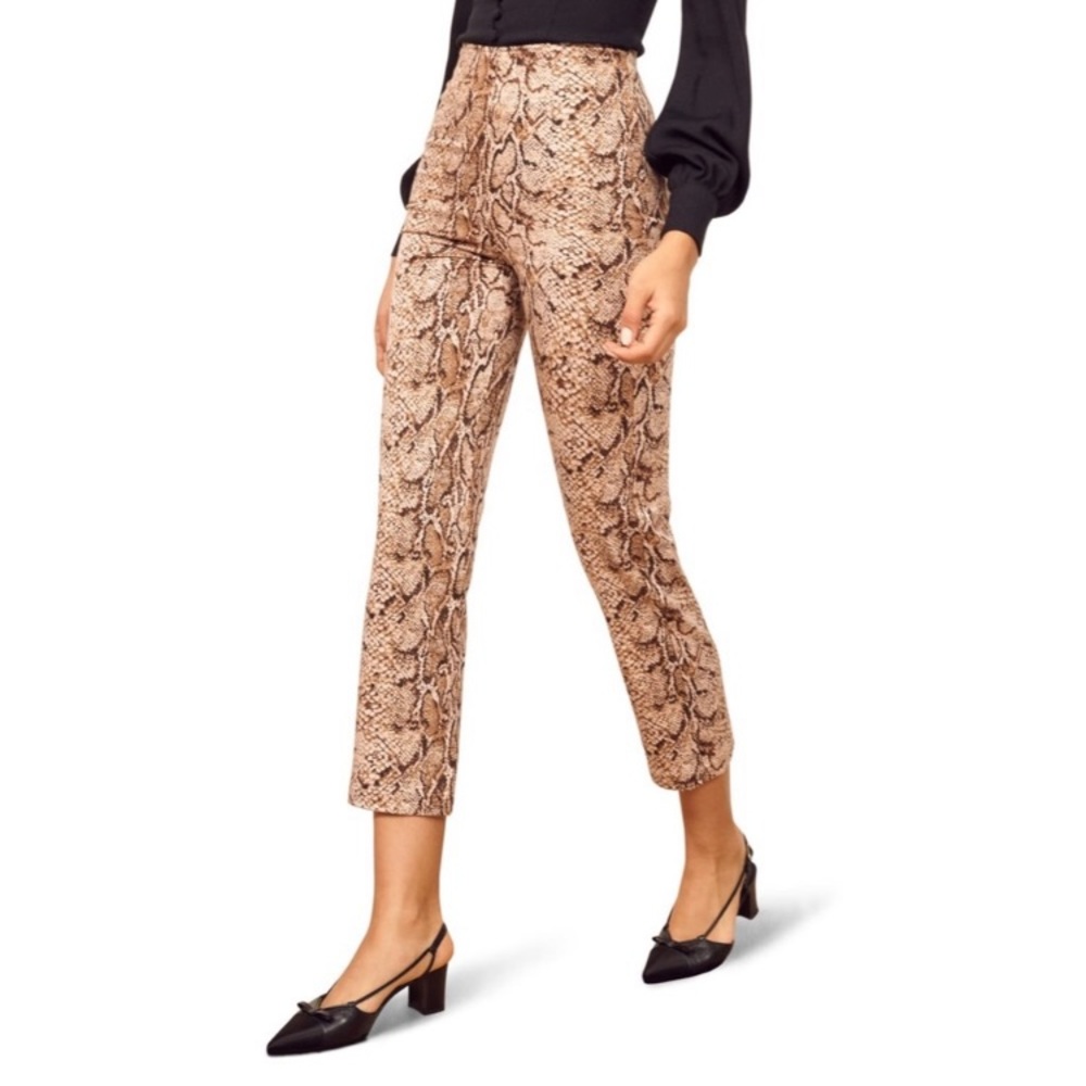 Reformation Marlon snake skin pant